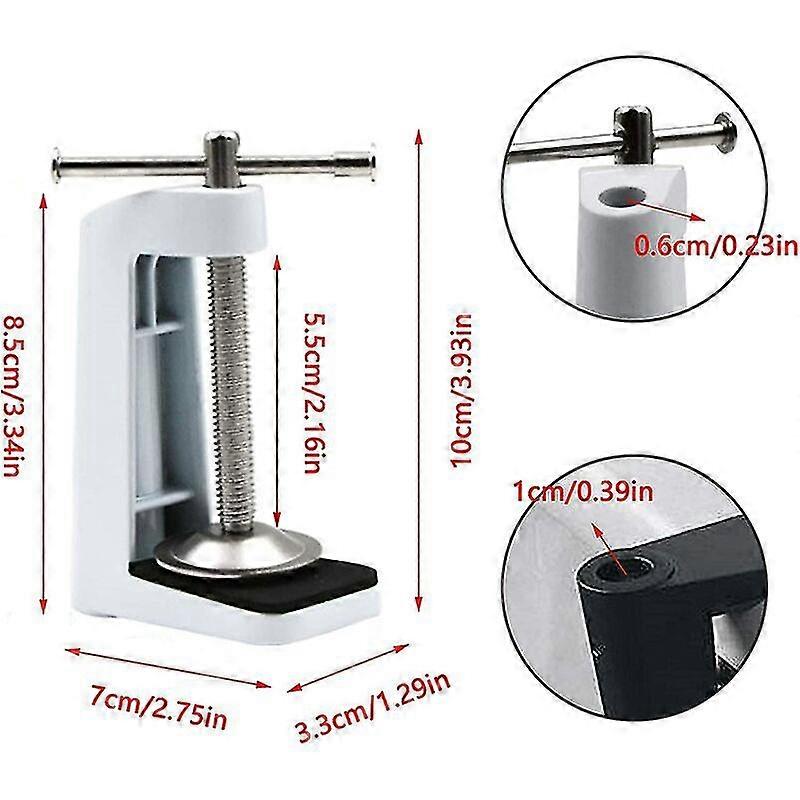 Heavy Duty Metal Microphone Table Clamp Adjustable Mount for Studio & Streaming