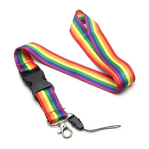 Smooth RAINBOW Lanyard Rainbow