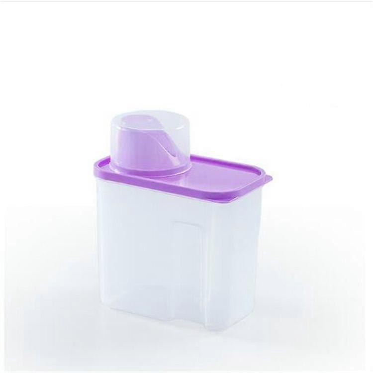 Household Plastic Transparent Washing Powder Storage Box Storage Container 2L