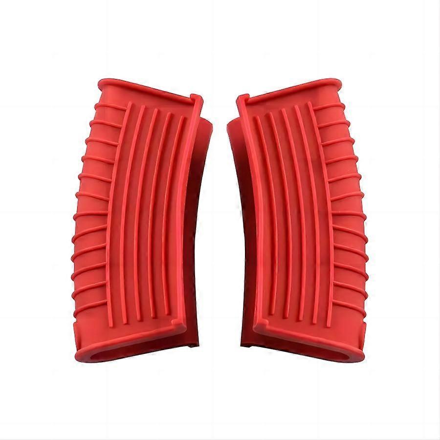 1 pair silicone pan handle cover - high heat pad, non-slip handle for insulation of cast iron skillets and saucepans