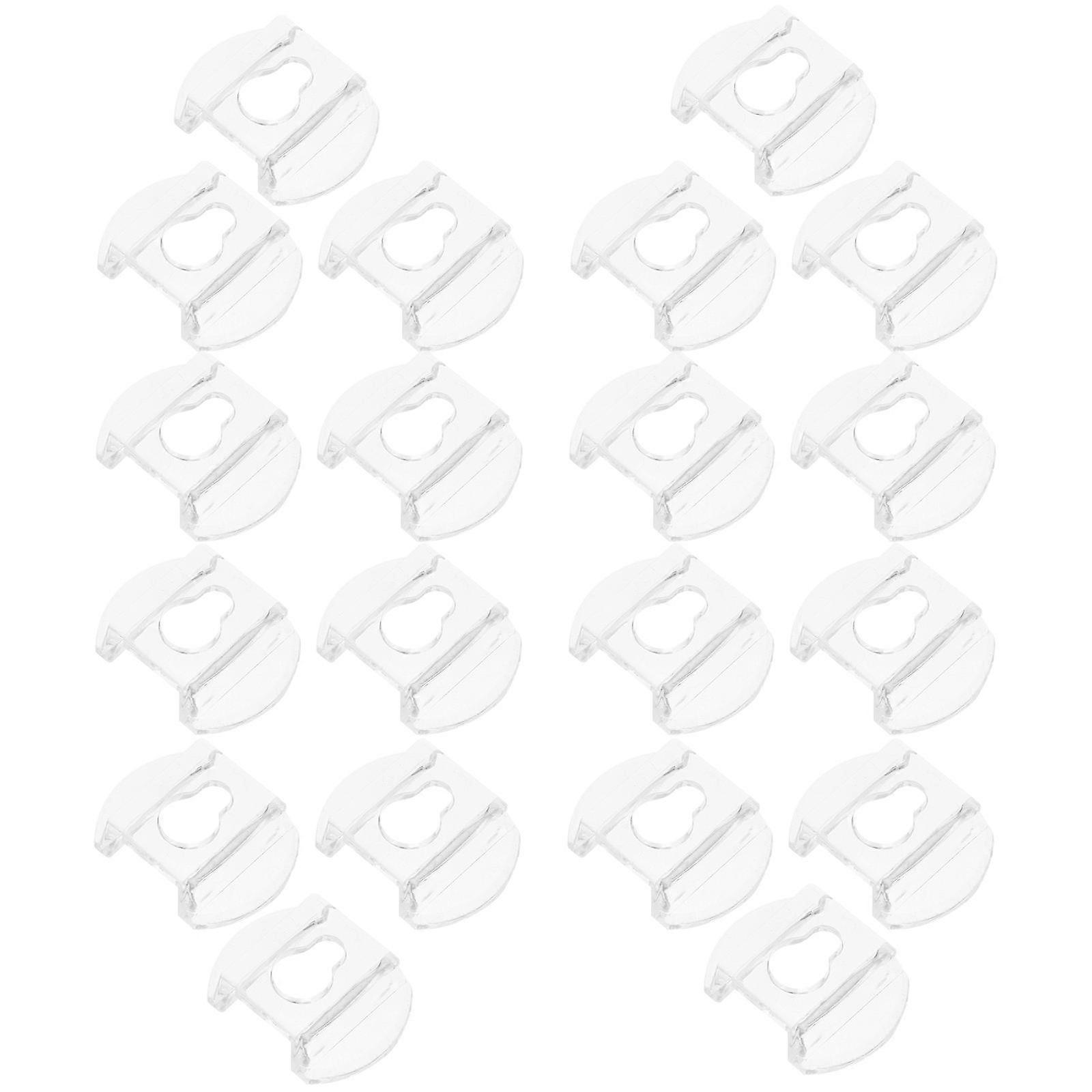 Clear Acrylic Picture Frame Hooks for Hanging 20Pcs Secure Wall Mount Clips