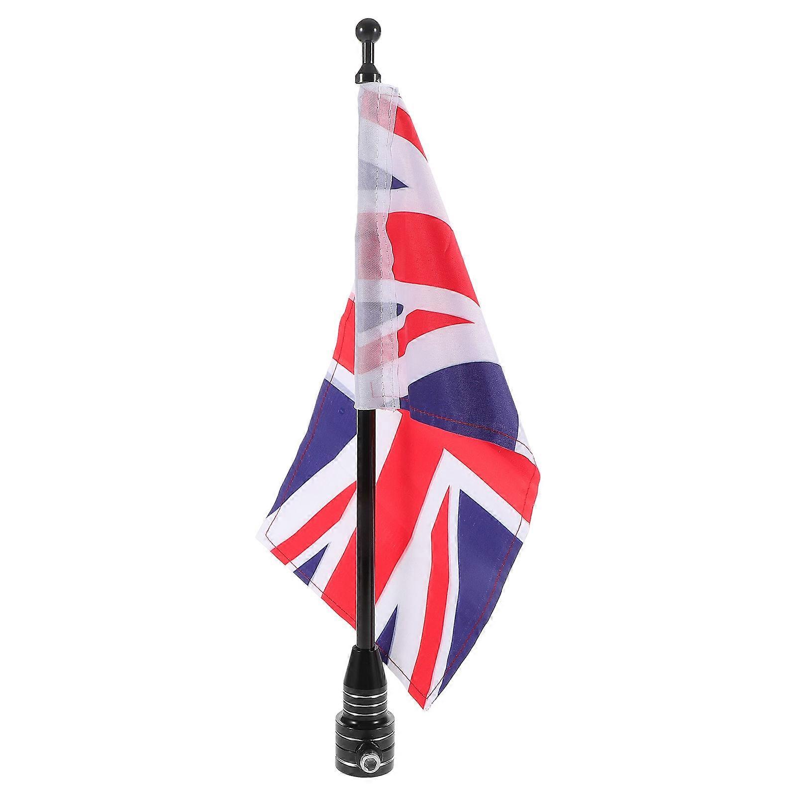 Durable Car Flag With Flagpole Display For Outdoor Use Ideal For Car Owners Featuring Fade-Resistant Multi-Color Fabric 1Pcs