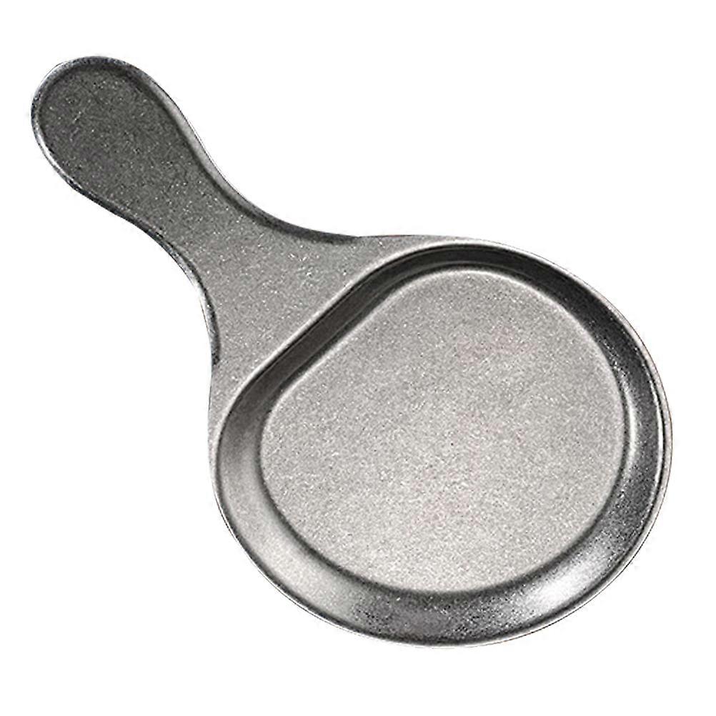 Silver Serving Griddle with Handle for Outdoor Bbq Plate