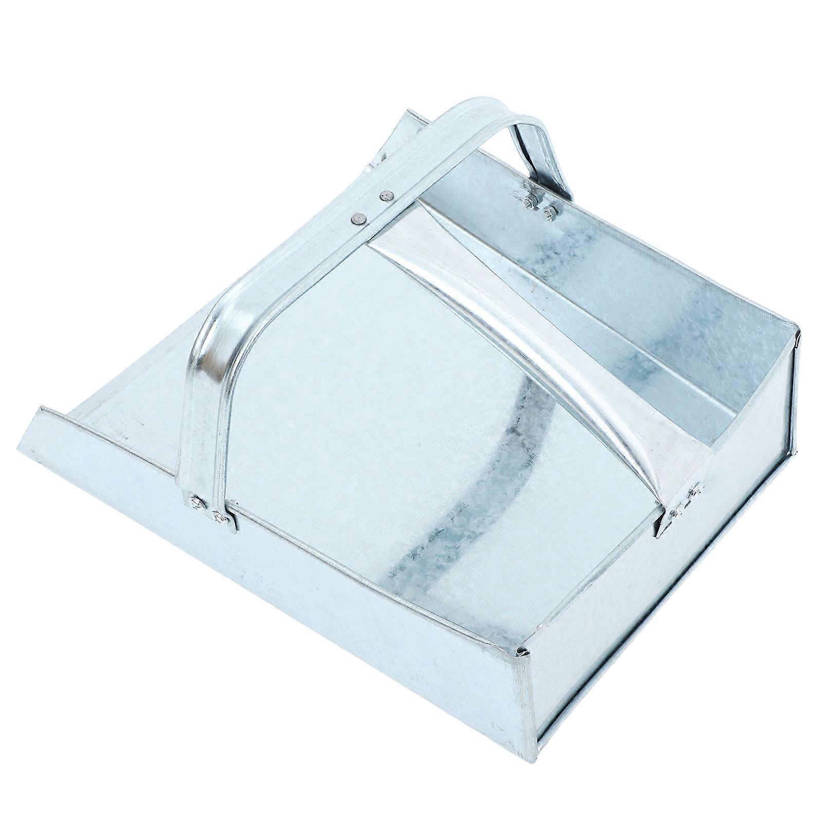 Mini Stainless Steel Tabletop Dustpan Dustpan for Cleaning Silver