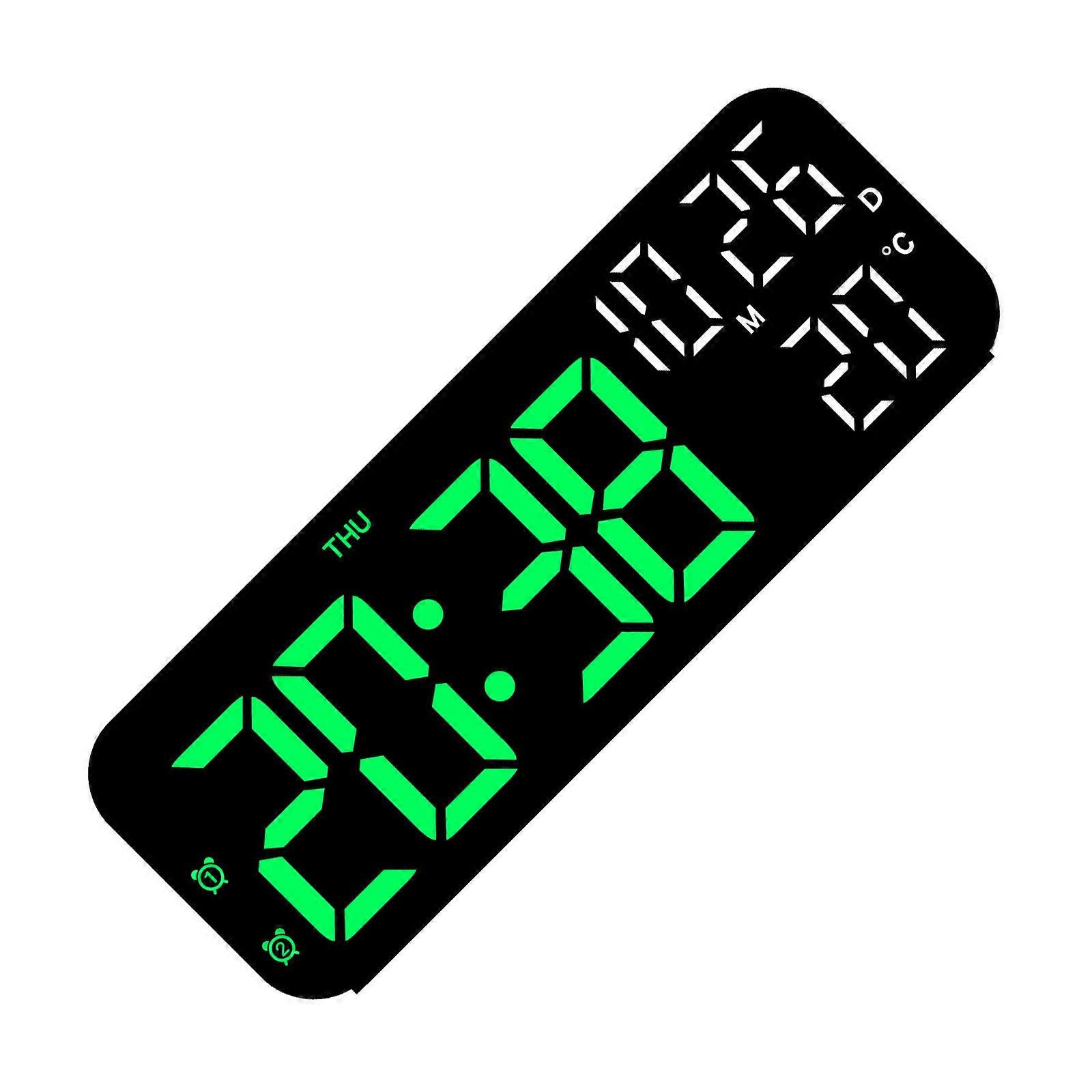Multi Functional LED Digital Alarm Clock Temperature and Date Display Digital Alarm Clock USB/Battery Powered Clock Multicolor