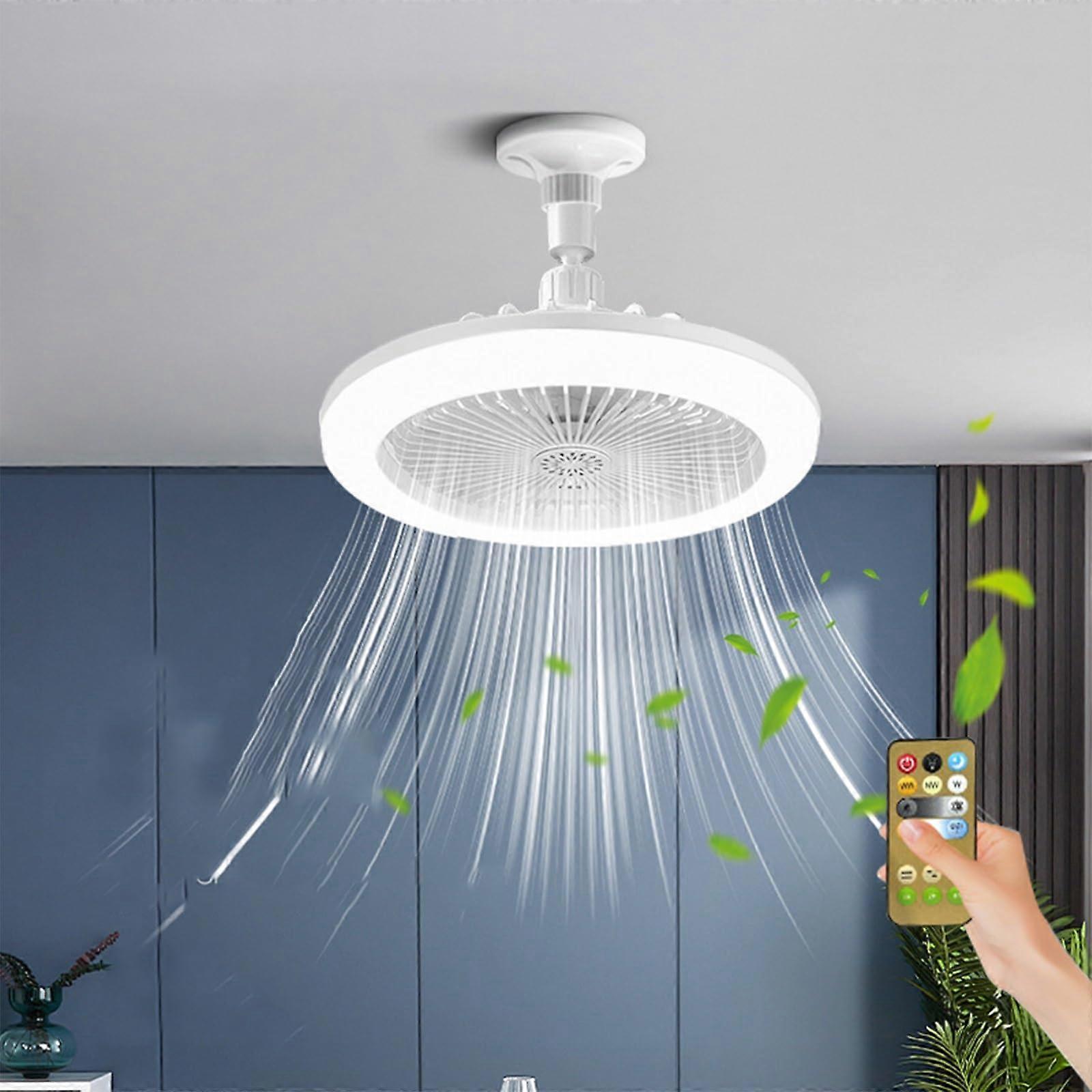 Enclosed Ceiling Fans with Lights and Remote Bianco Low Profile Ceiling Fan 26cm/10in Dimmable LED With Remote Control