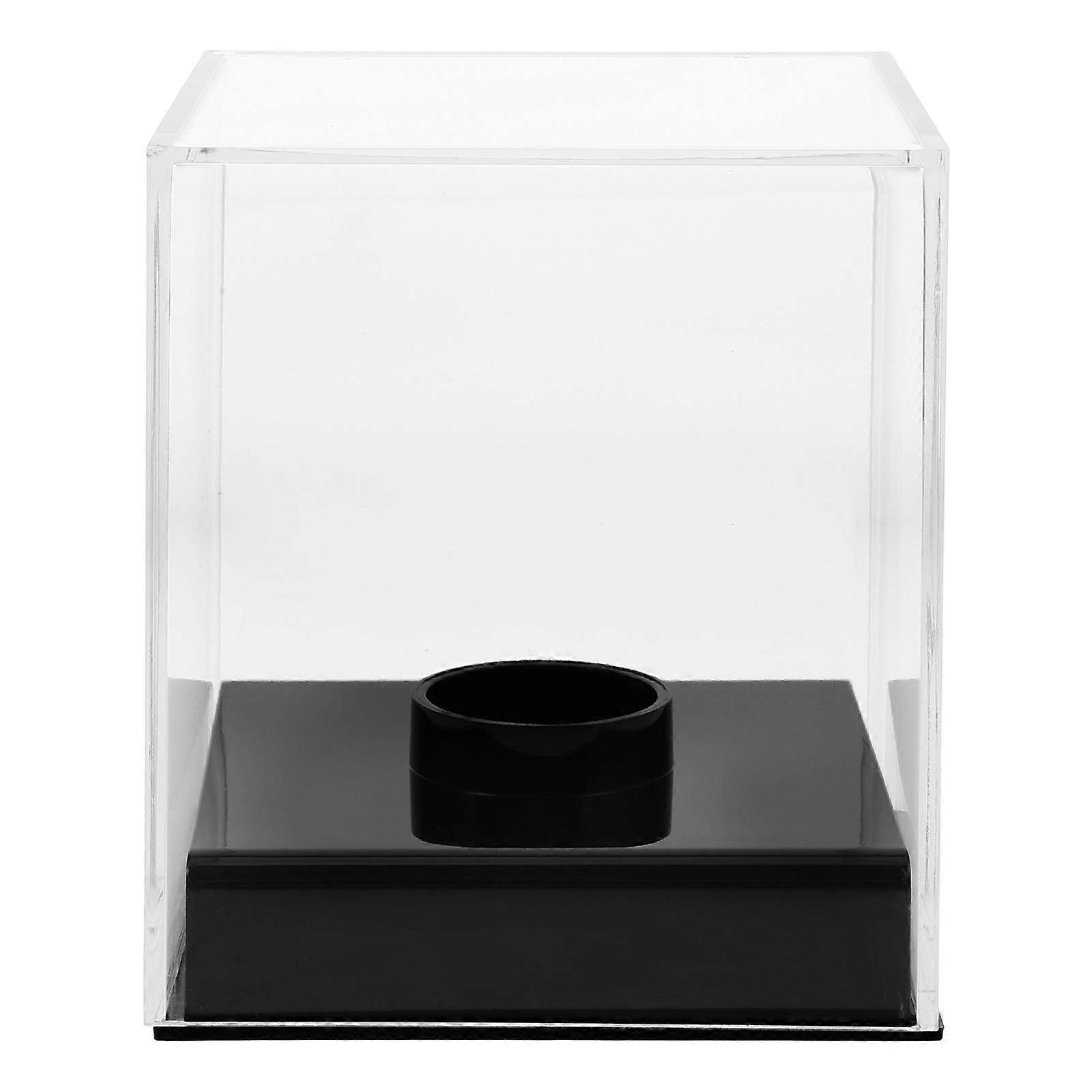 Acrylic Display Case Baseball Holder for Storage 2Pcs Clear Cubes