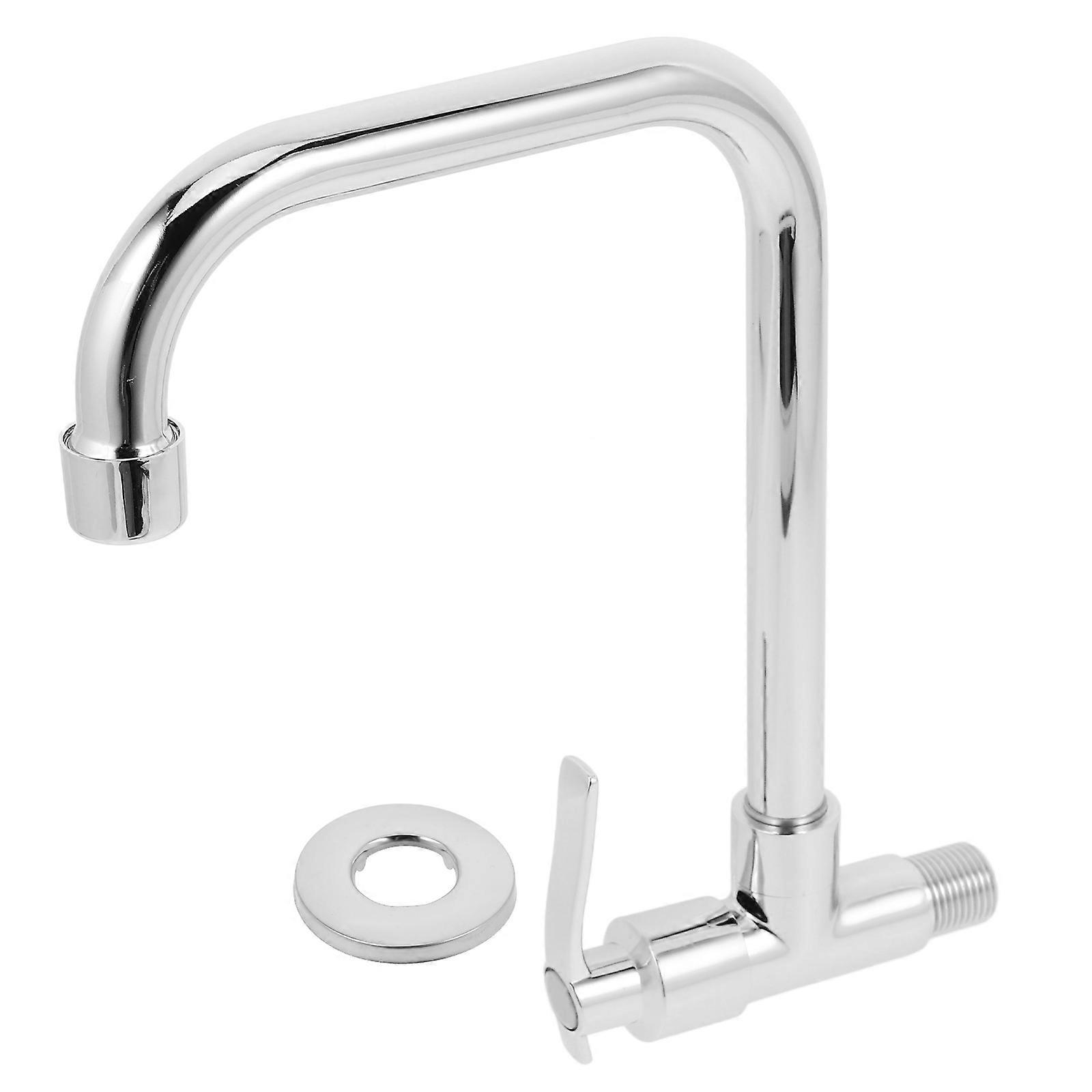 Copper Kitchen Sink Faucet Wall Mount Single Cold Water Tap 3Sets