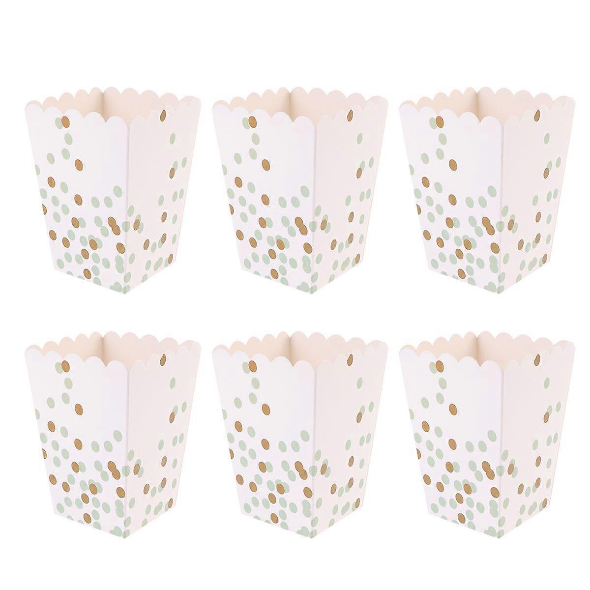 Popcorn Boxes Paper Popcorn Boxes for Storage Use 24Pcs Colorful Party Treat