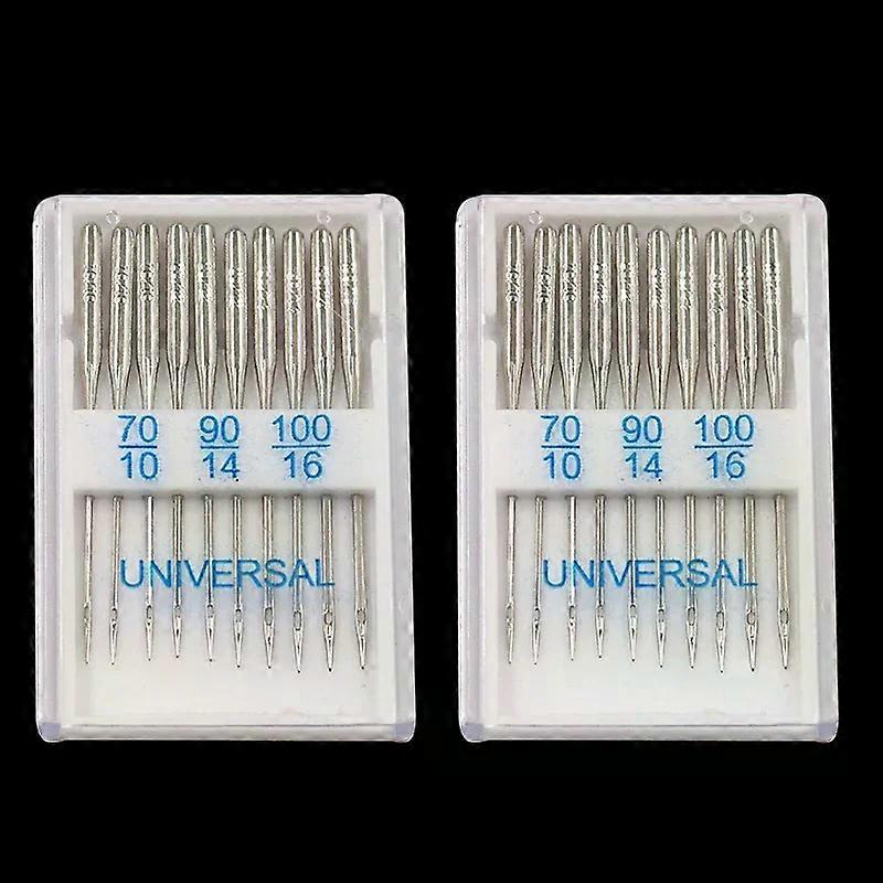 Aiguilles universelles pour Machine �� coudre, 20 pi��ces, pour Jeans, pointe r��guli��re, t��te �� bille, fournitures pour Machine �� coudre domes