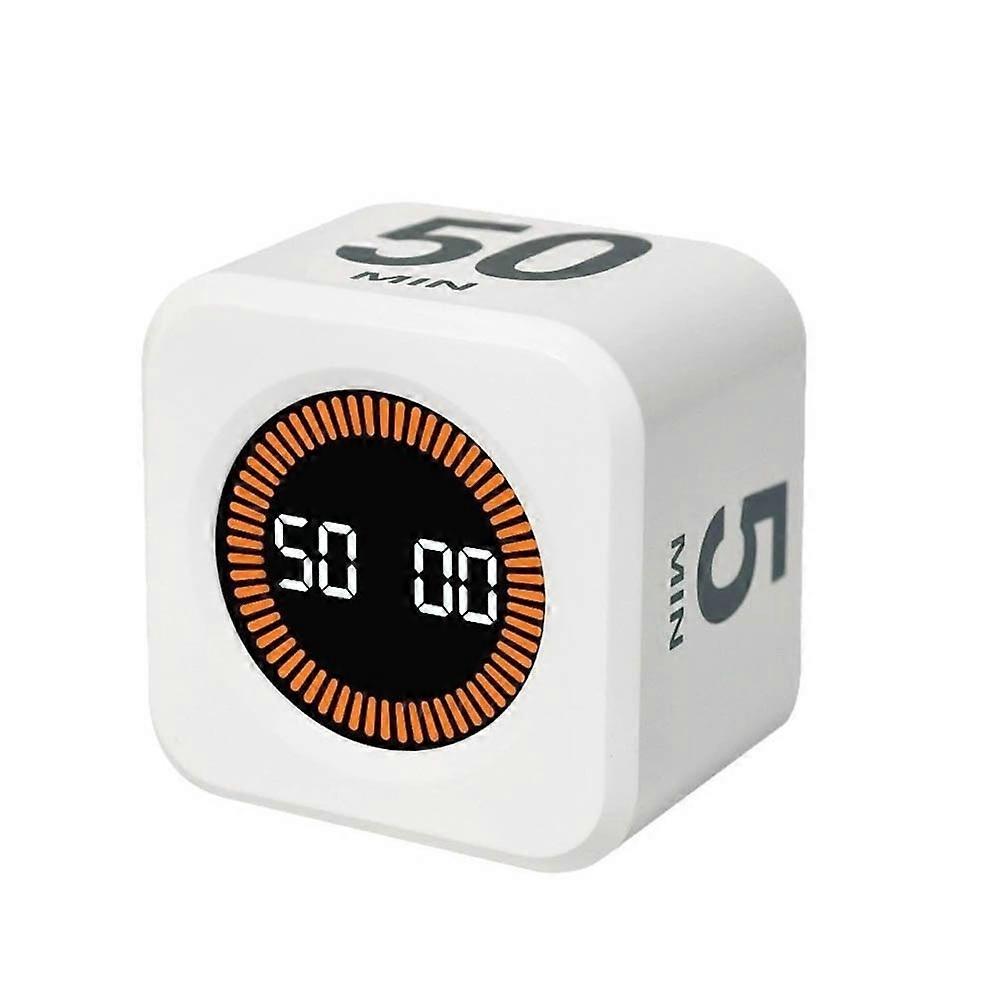4 Preset Time Visual Flip Timer Gravity Sensor LED Display Productivity Cube Timer Cube Shape Countdown Function