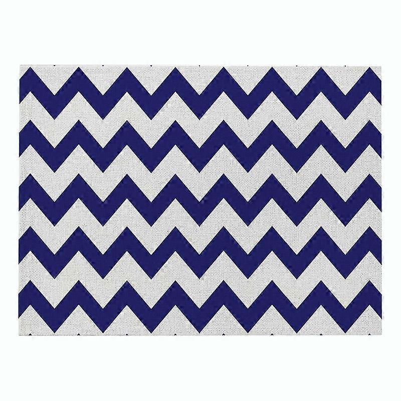 CD011 Home Decoration Single Pattern Printed Cotton Linen Placemat Dining Table Mat