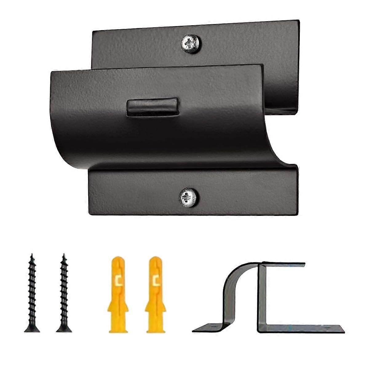 Garage Ladder Hooks Heavy Duty Wall Mount Storage Hanger Rack with RustResistant Coating, Black