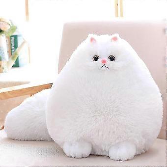 Gato de Pelúcia Infantil 2025, Brinquedo de Pelúcia para Crianças, Presente Ideal para Bebês, Boneco de Pelúcia de Gato, Presente de Aniversário, Gato Branco, 30 cm