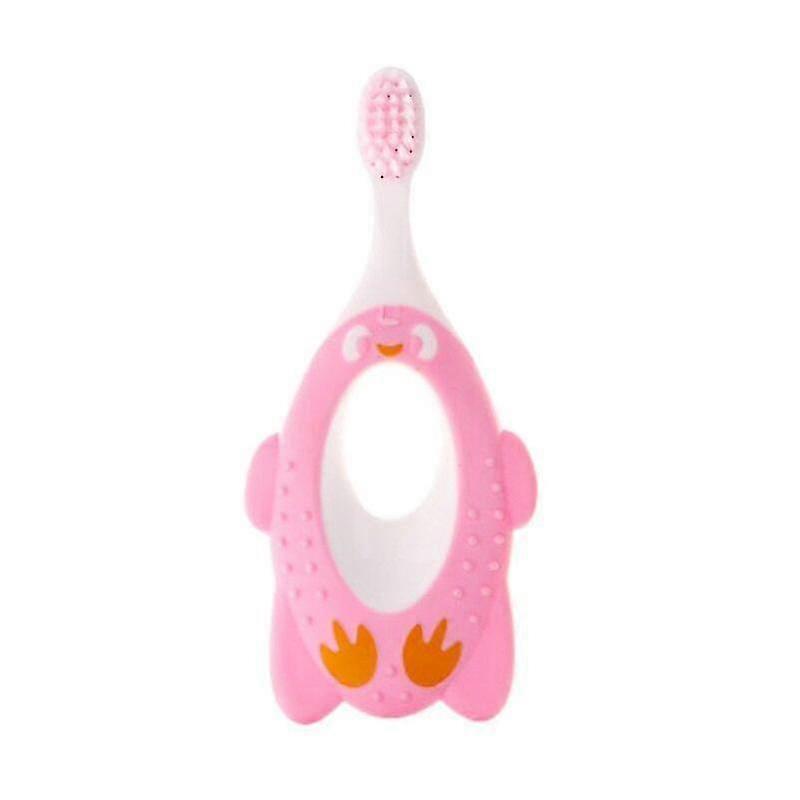 2025 Pink Penguin Toothbrush 1~6 Years Old