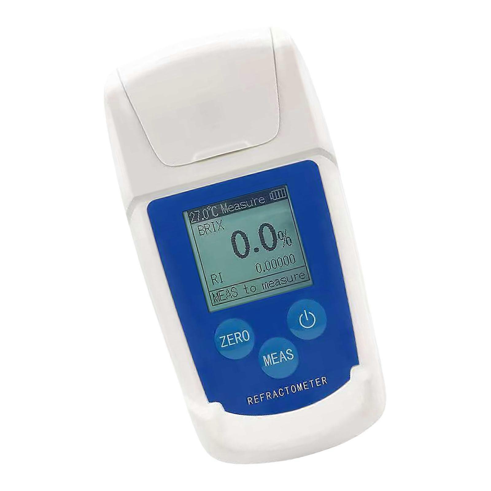 Digital Sugar Refractometer Battery Powered Sugar Content Tester LCD Display for Various Liquid Testing Multicolor