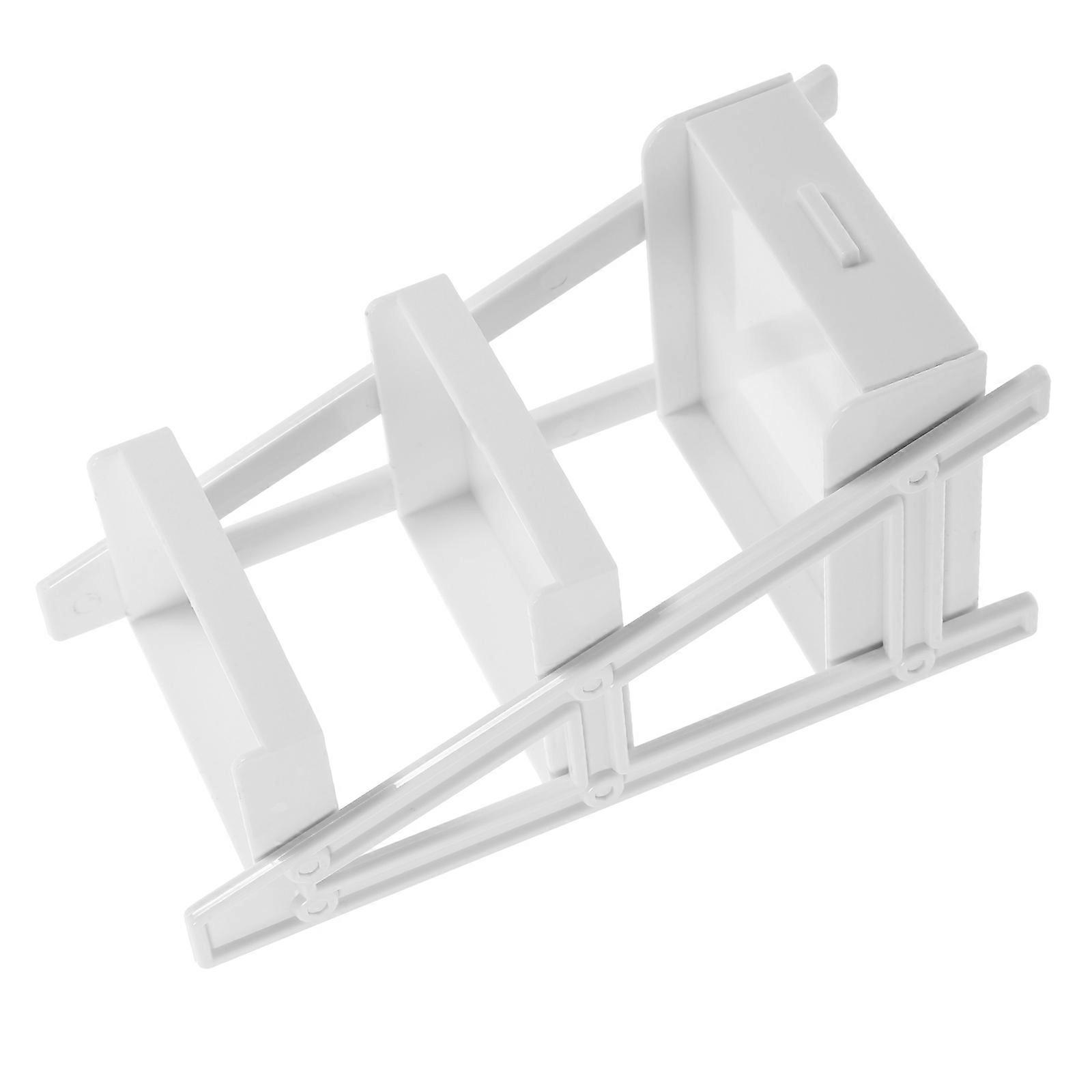 Doll House Shelf Model Miniature Storage Rack for Decor 4Pcs