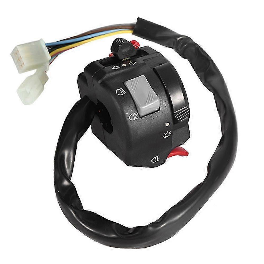 Motorcycle Handlebar Control Switch Headlight Turn Signal Light Horn Button Assembly