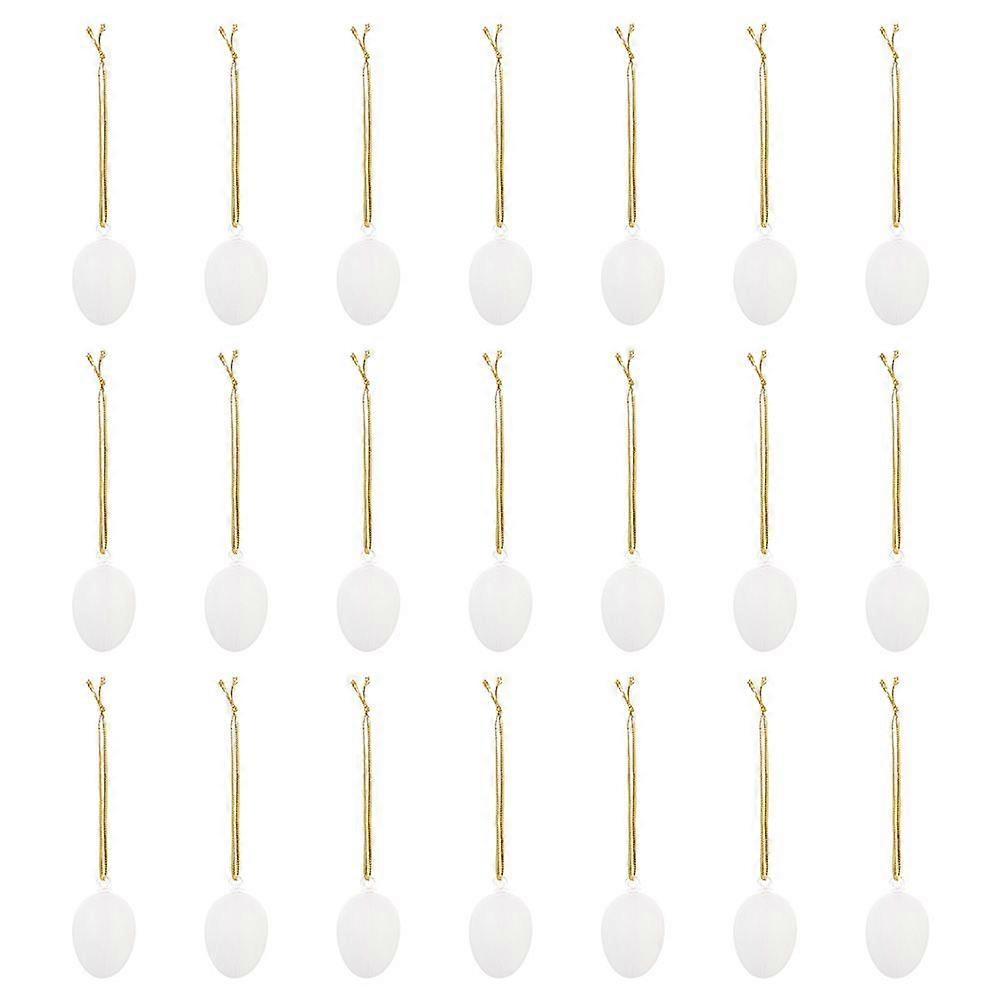 25pcs Easter Egg Pendants Graffiti Egg Pigeon Egg Pendants Egg Shaped Pendants