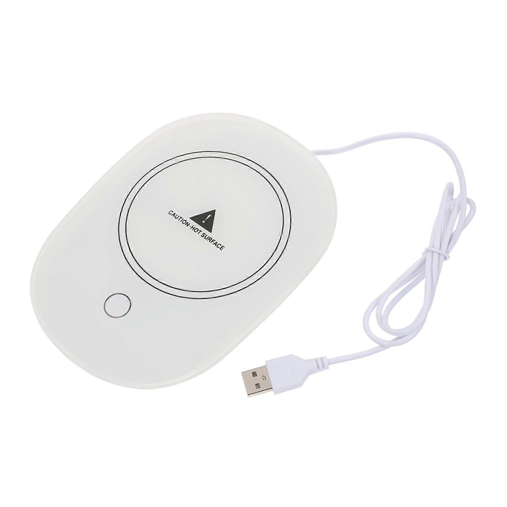 USB Coffee Cup Warmer with Temperature Control, Digital Display Heating Plate for Office and Home