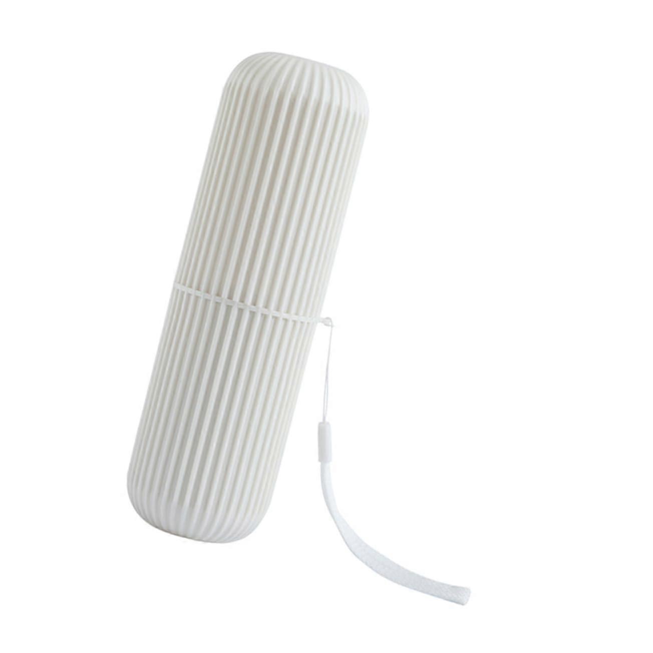 Travel Toothbrush Holder with Cup, Durable Portable Case for Toothpaste and Comb Storage