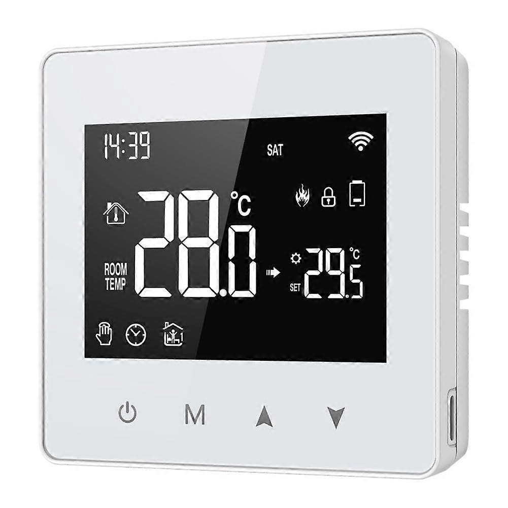 ZigBee Smart Thermostat for Gas Boiler, Battery Powered, Voice Assistant Control, Energy Saving
