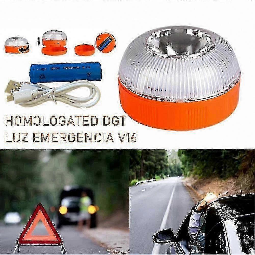 Rechargeable Emergency Car Flash Light with Magnetic Induction Strobe Function