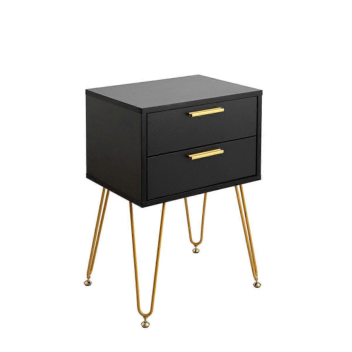 Bedside Table Vinthera Moa Black Plastic 40 x 30 x 60 cm