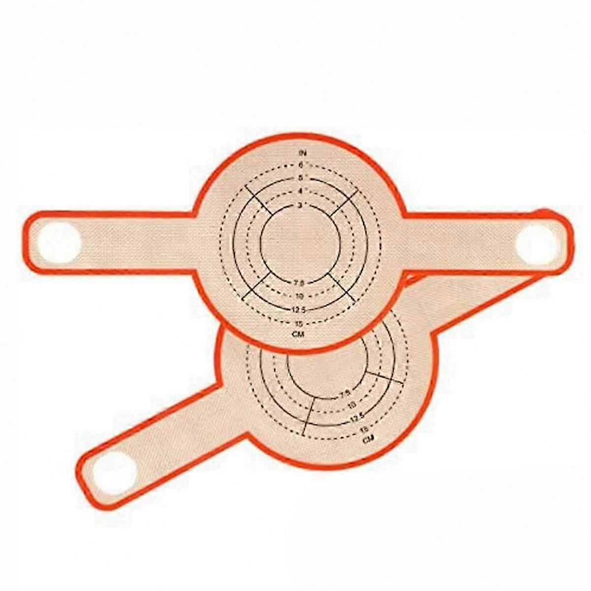 2-Pack Non-Stick Baking Mats with Handles, Durable Bread Mat for Easy Baking