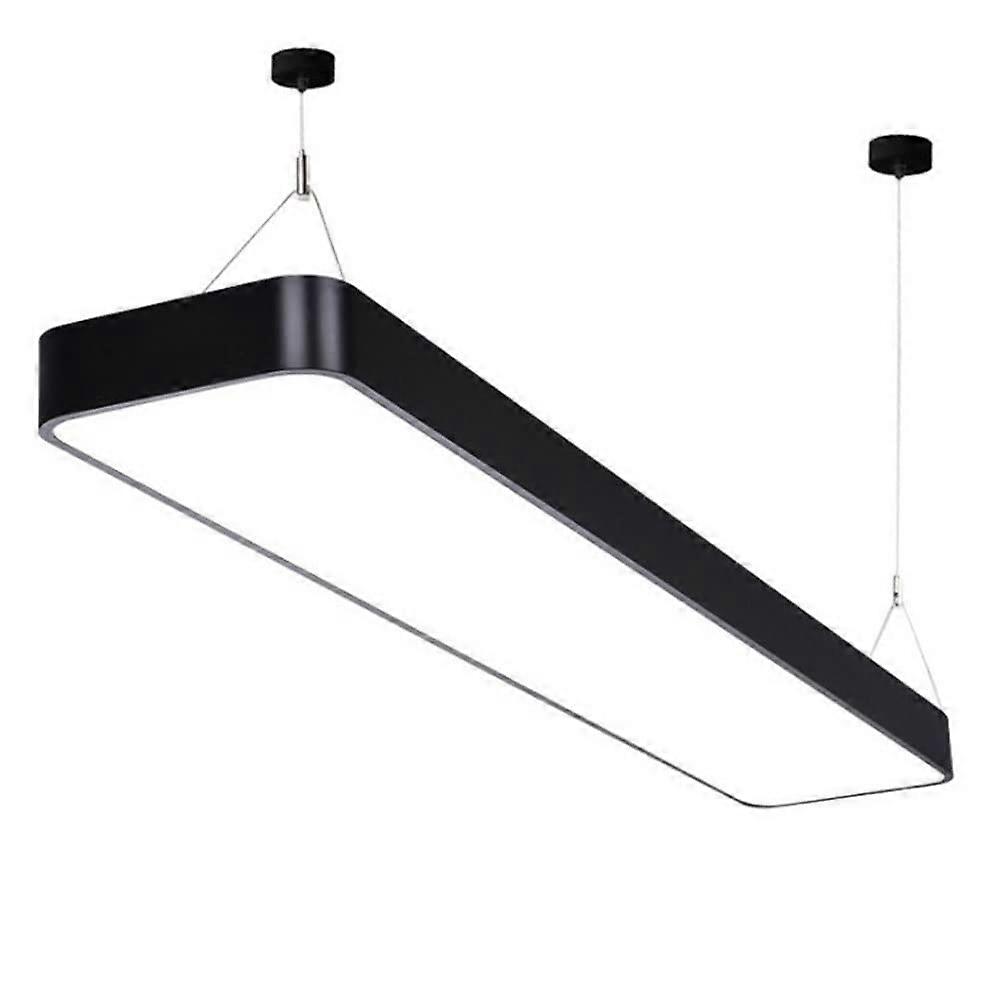 Modern Rectangular LED Pendant Light for Pool Table, Adjustable Height, 90CM 45W Neutral 4000K, Energy Saving Modern Minimalist Design