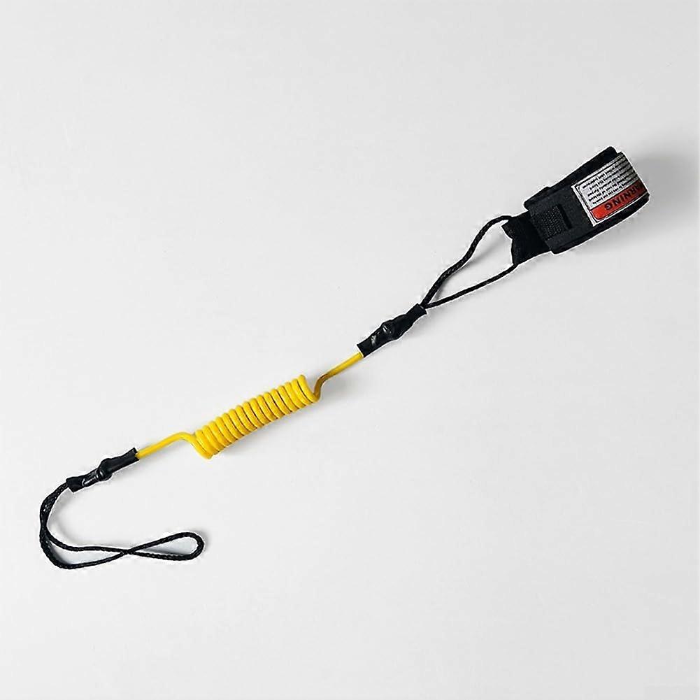 Bodyboard Leash with Quick Release System and Adjustable Retractable Surfboard Safety Rope Yellow