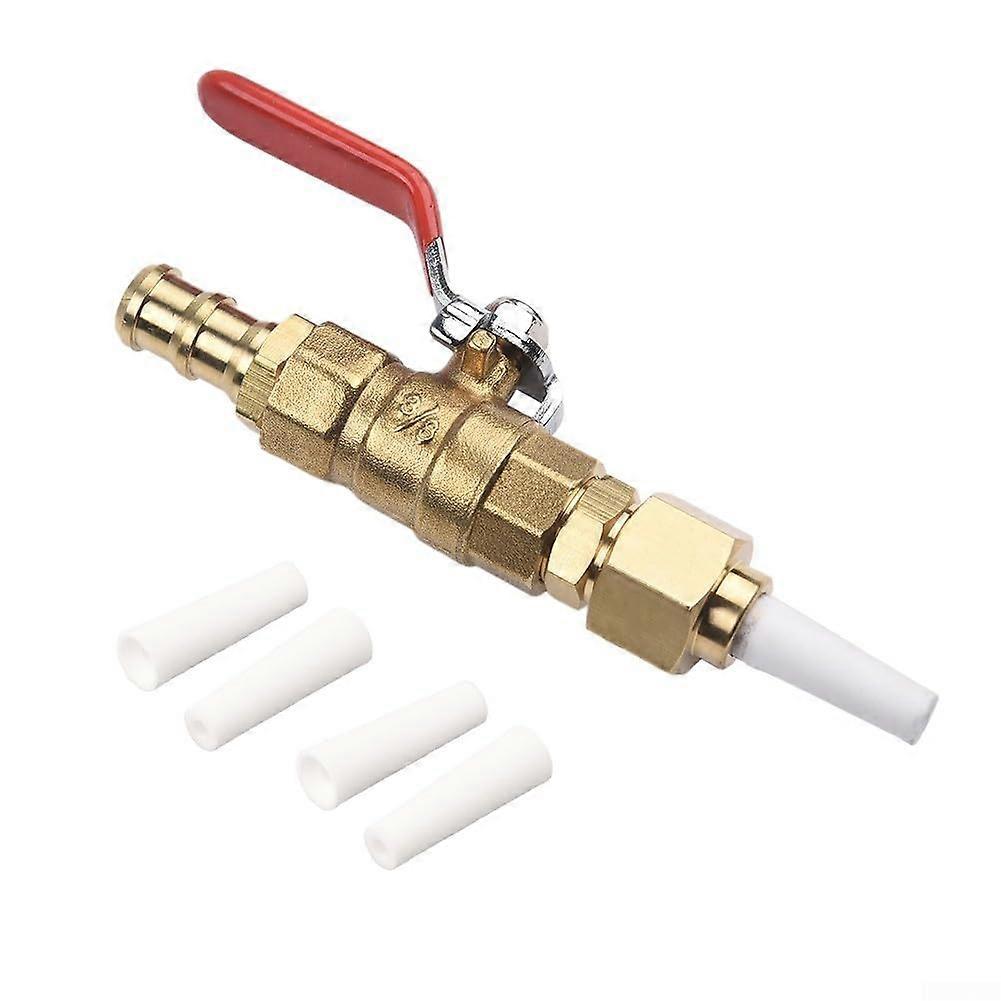 Valve Type Sandblaster with Brass Valve, 4 Ceramic Nozzles for Fast Rust and Paint Removal