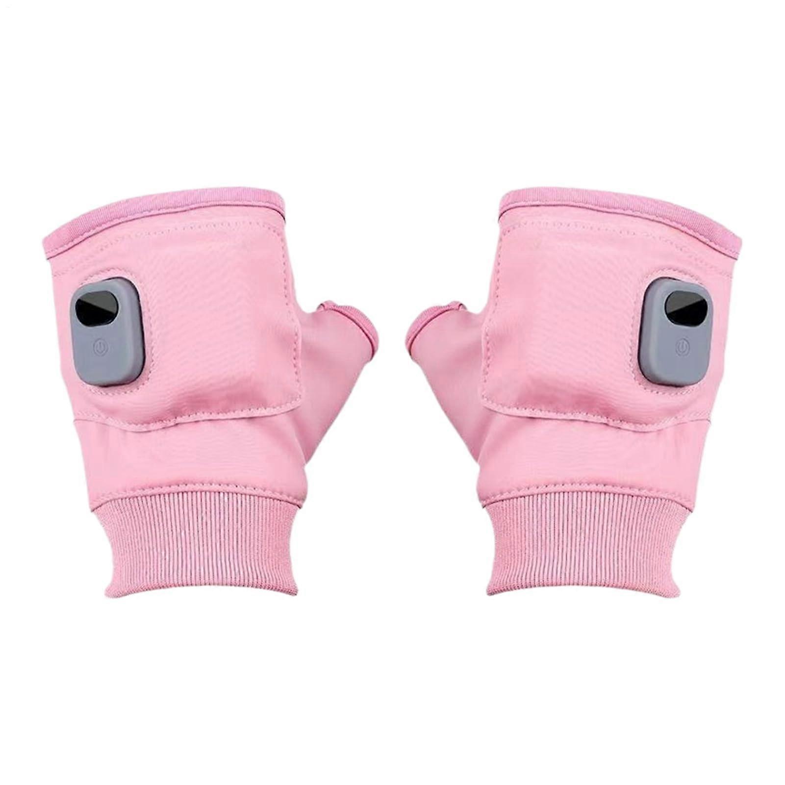 Rechargeable Heated Gloves with 3Mode Temperature Control, Half Finger Design for Winter Outdoor Work