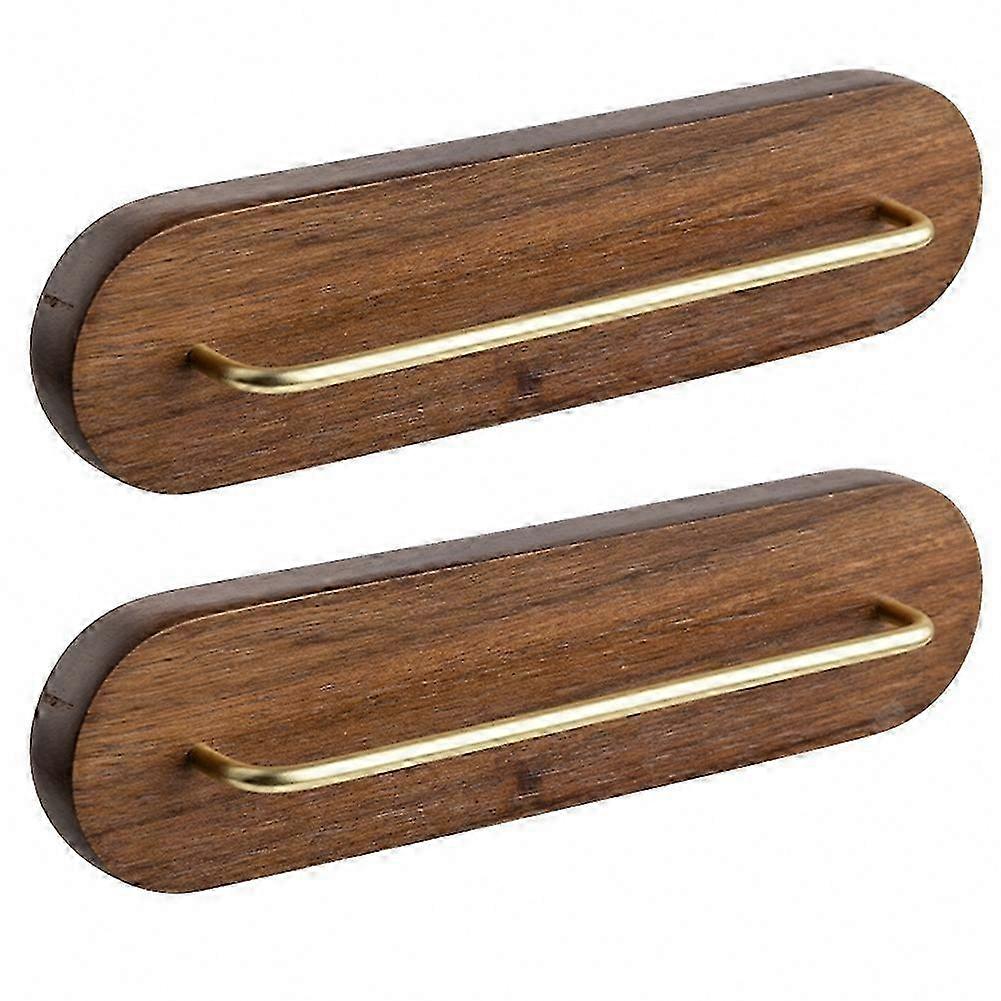 Wall-Mounted Wooden V-Shape Coffee Filter Dispenser Storage Container Holder