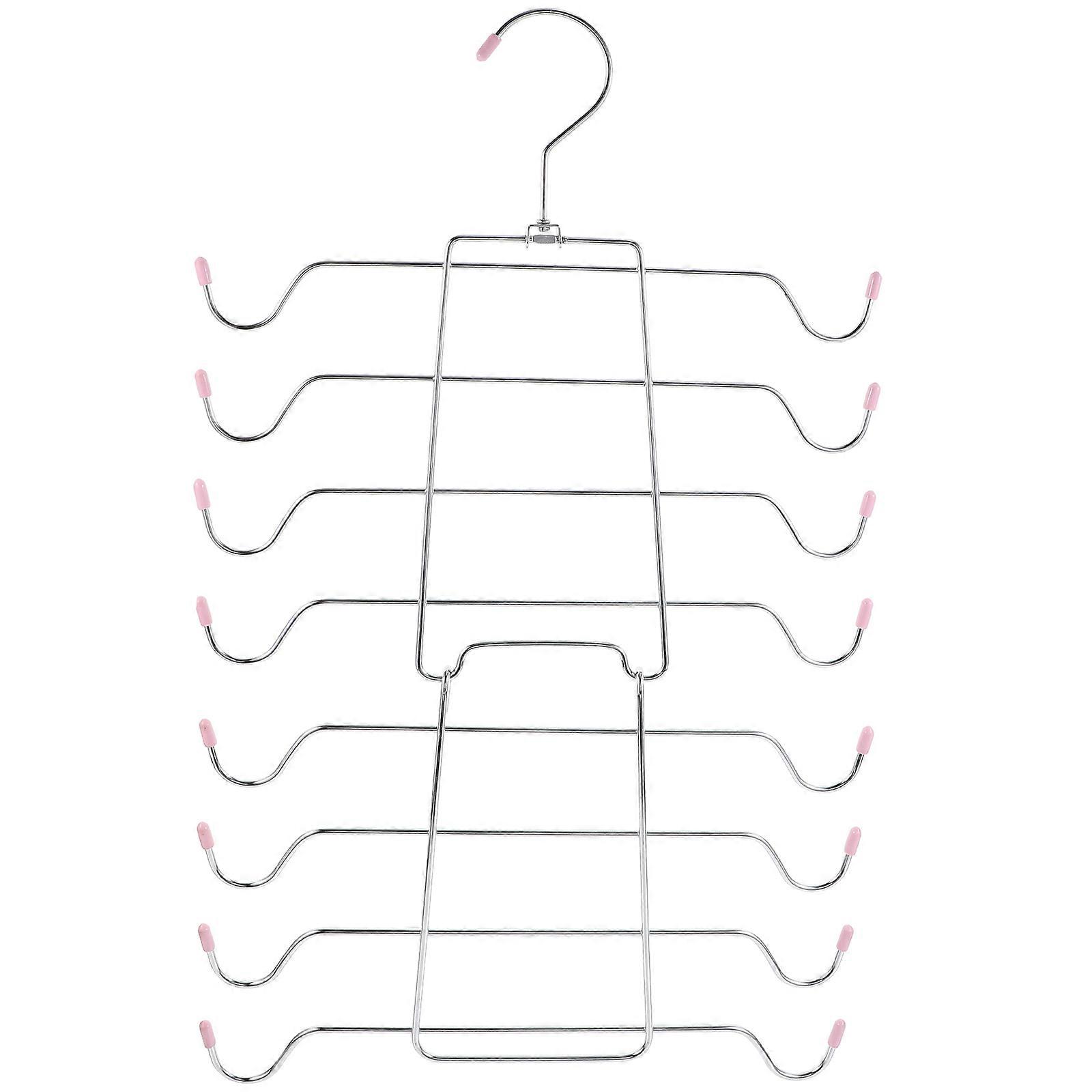 Closet Bra Hanger Pink Iron for Multi-Functional Bra Storage Organizer