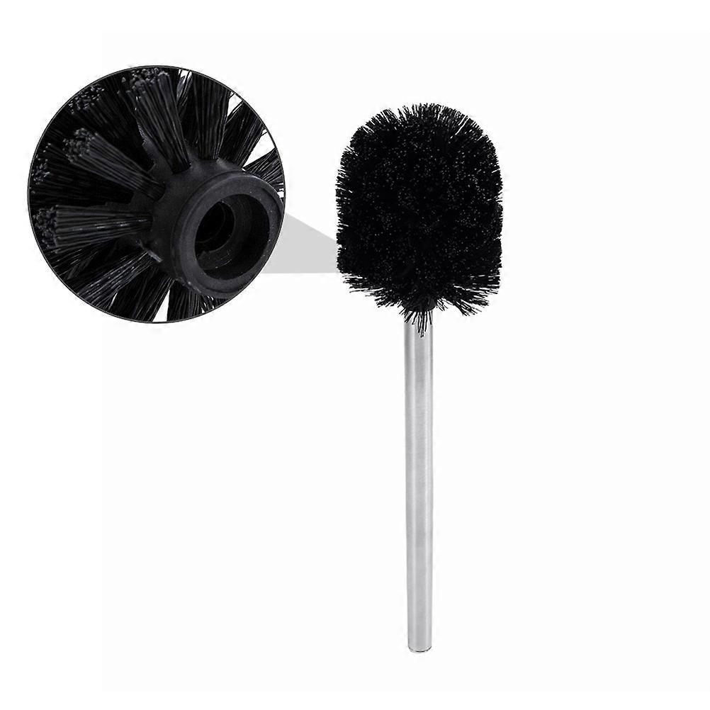 Toilet Cleaning Tool Plastic Brush 5Pcs Replaceable Black Set