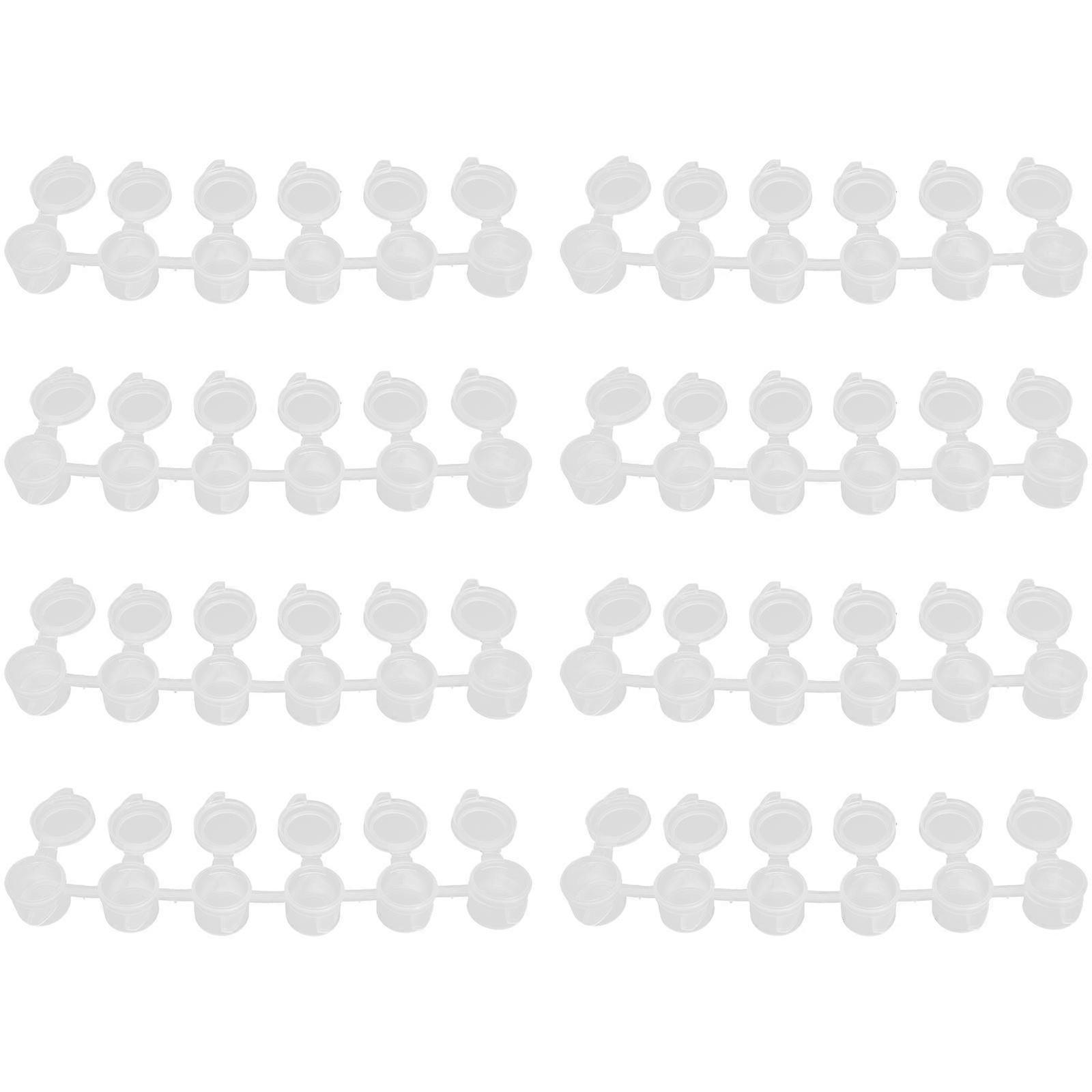 Storage Containers Paint Pot Pod Strips Transparent Sealing for DIY Projects 40Pcs