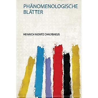 Phänomenologische Blätter (German Edition)