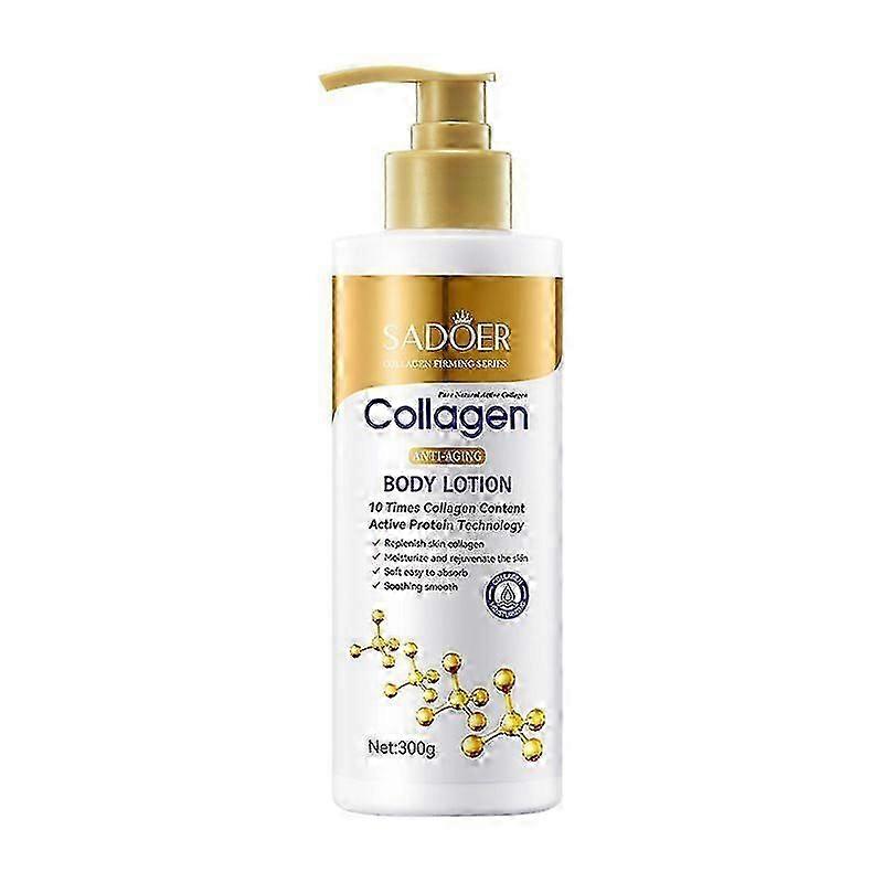 Collagen Body Lotion - Anti-Wrinkle Moisturizing Body Cream - Enriched with Hydrolyzed Collagen - Body Moisturizer for Dry Skin - Smooth