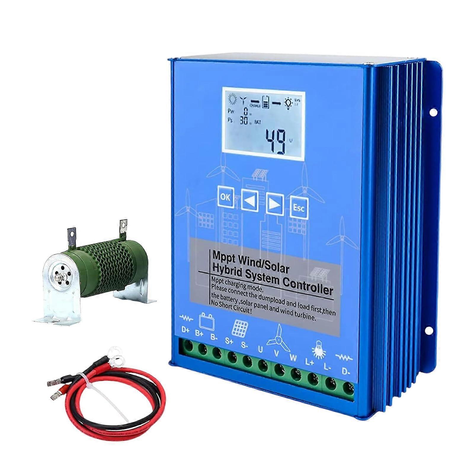 48V Wind Solar Hybrid MPPT Charge Controller with Dump Load for OffGrid Reliable Power