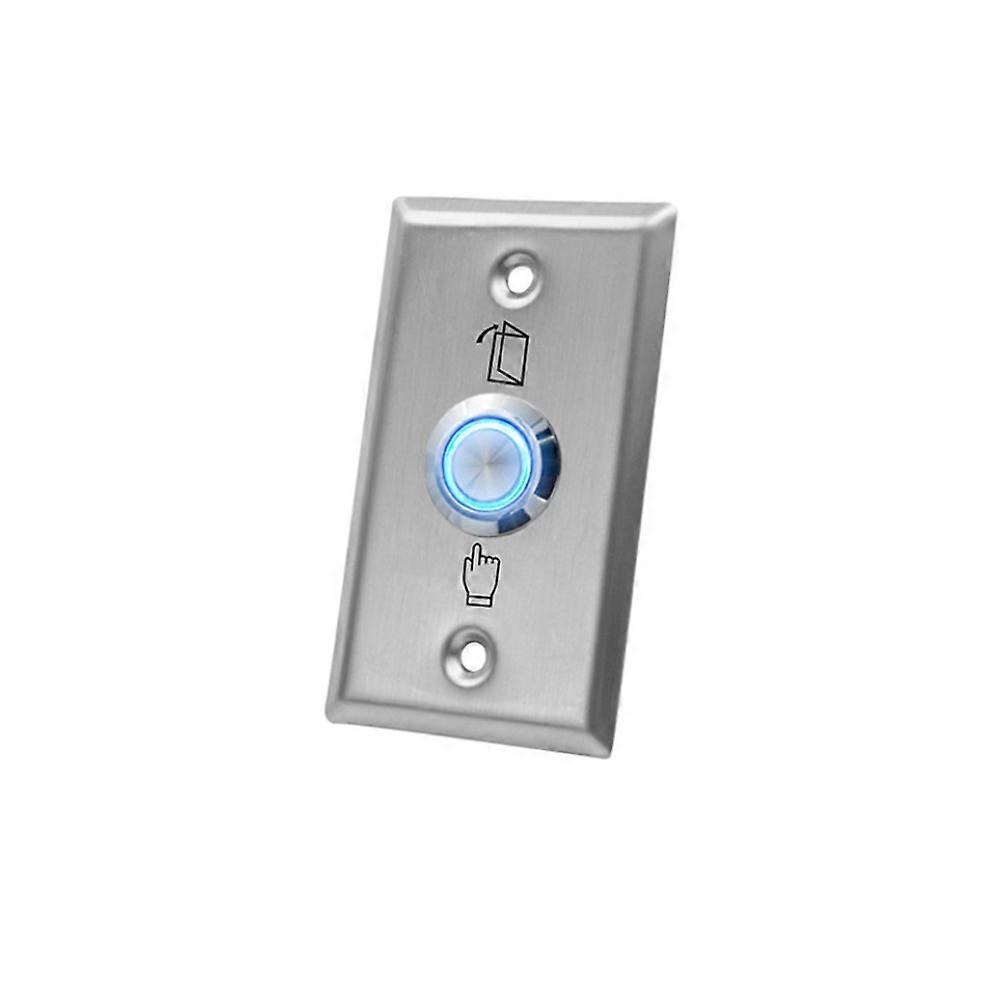 Backlight Stainless Steel Exit Button Switch Door Push Sensor Opener Release compatible with Access control system