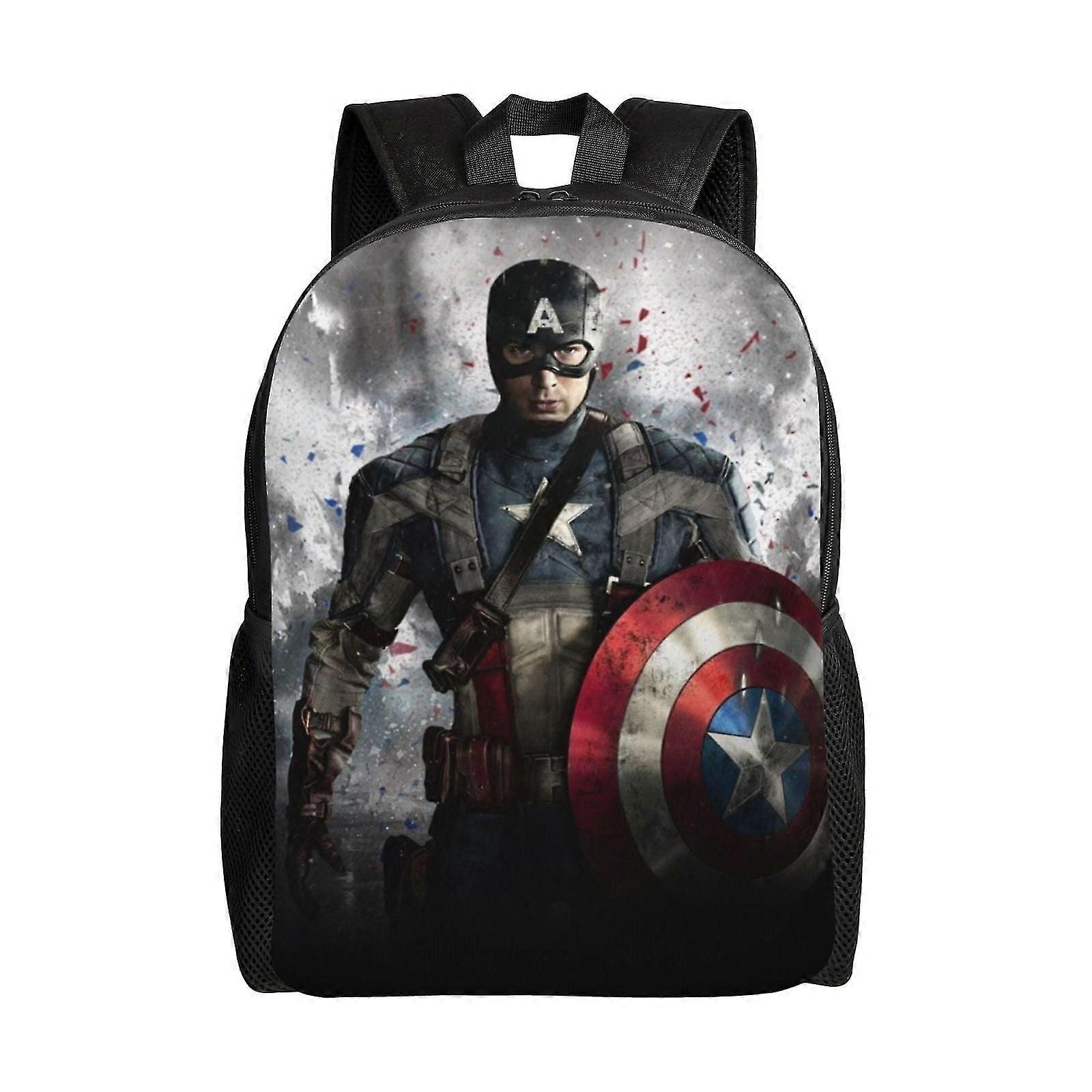 j6224 Captain America Kid Backpack School Bag Elementary Students Bookbags e6224
