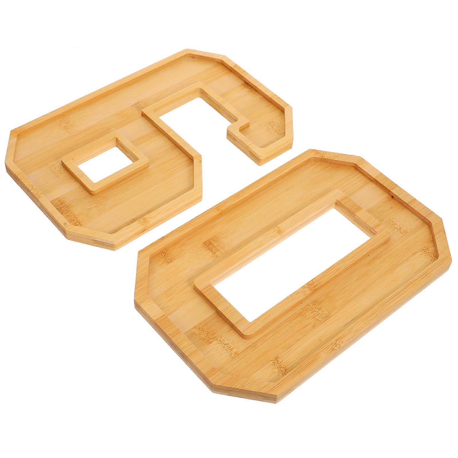 Wood Serving Tray Number 60 for Multi-Function Food Serving 1Set