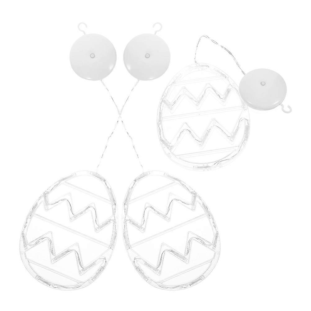 Easter Egg Window String Light Suction Cup Decorative Light 12Pcs