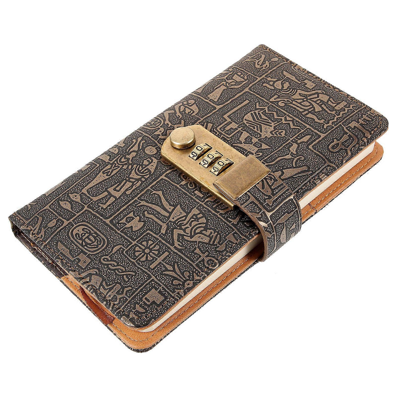 Retro Notebook Imitation Design for Writing with Lock Notepad