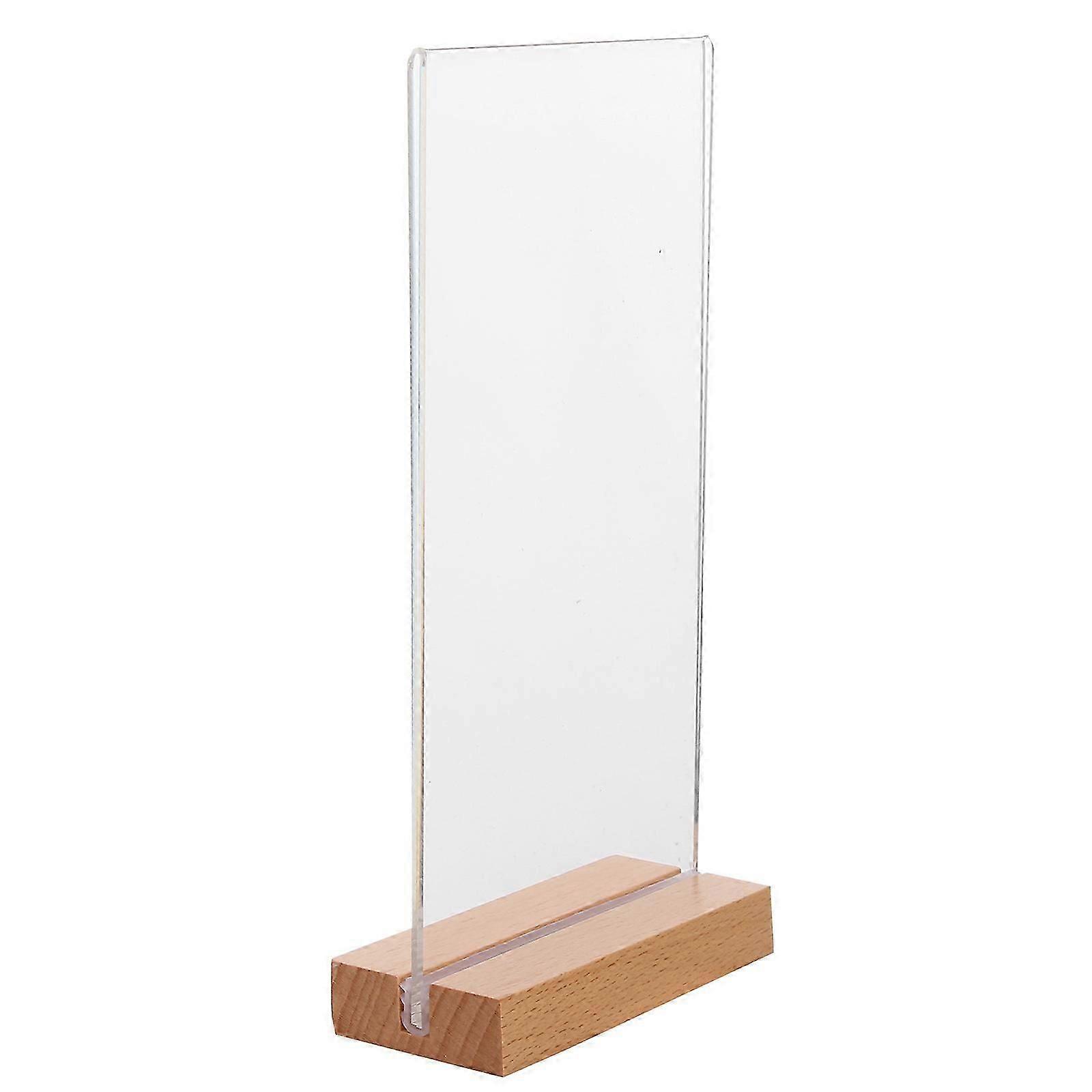 Menu Holder Restaurant Display Stand for 3Sets Practical Acrylic Board