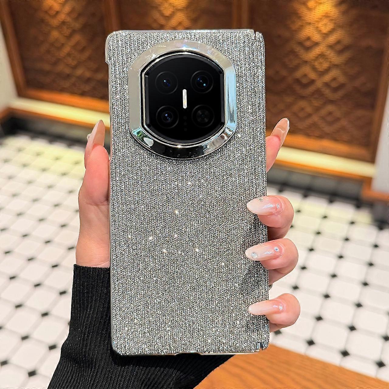 Glitter Crystal Design Shockproof Phone Case with Frame