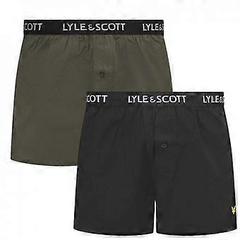 Lyle & Scott Mens Woven Boxer Shorts (Pack of 2)