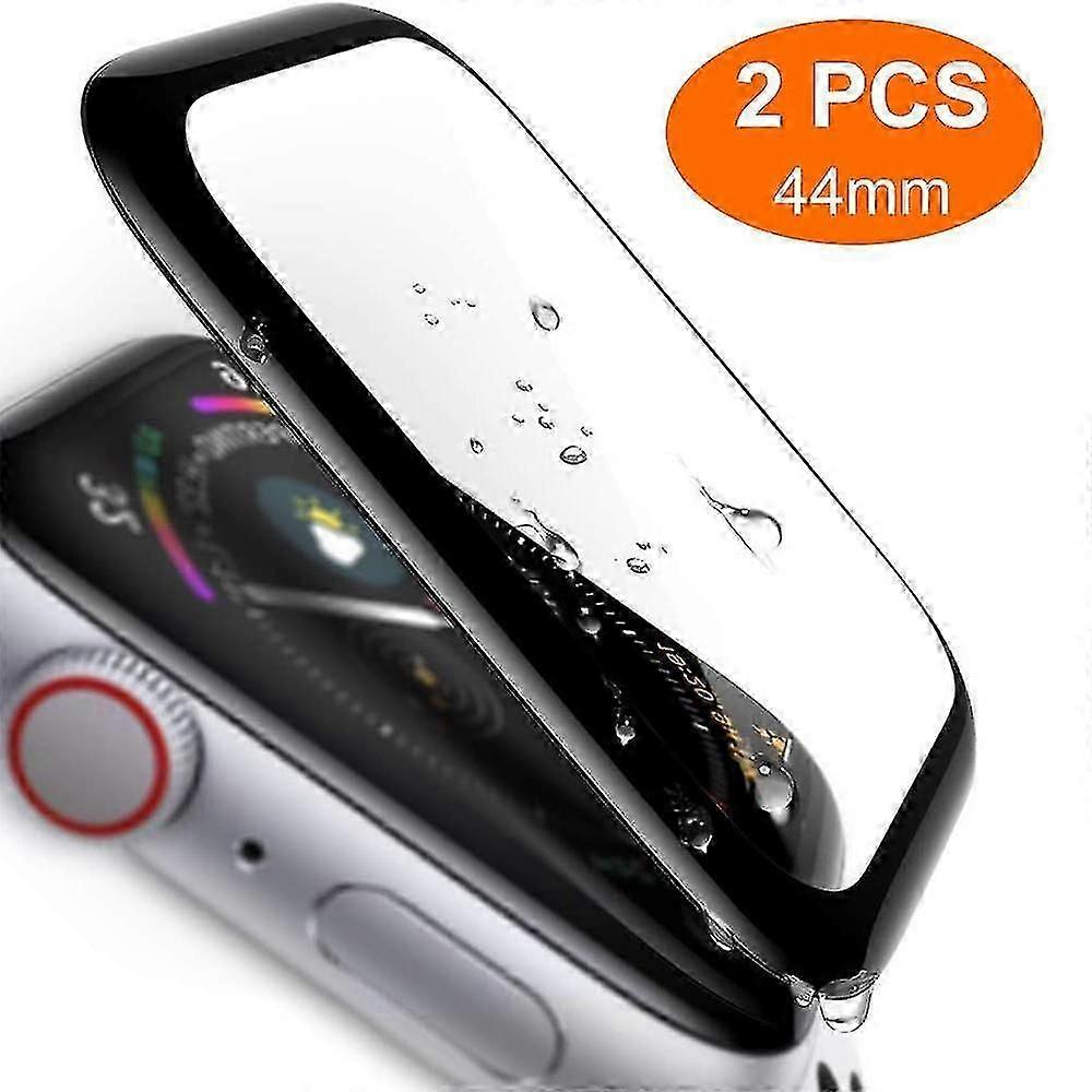 2pcs Compatible With Apple Watch Tempered Glass Screen Protector,44mm