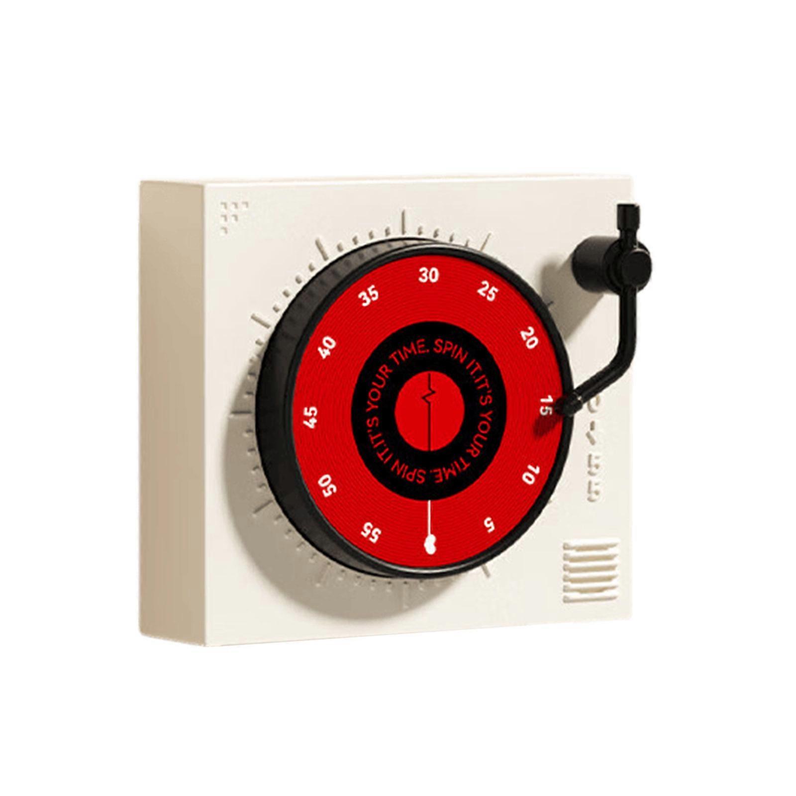 Practical Plastic Countdowns Timer with Magnetic Back Player Shape Timing Device for Easy Attachment to Appliances  White